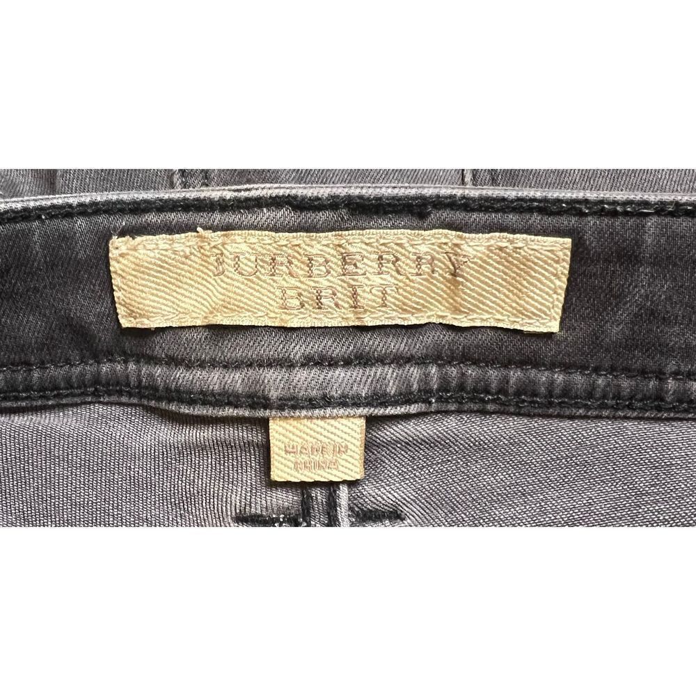 Burberry Faded Black High Rise Skinny Jean Size 30 - Picture 7 of 9